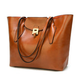 Women's handbags Retro lock shoulder bag High-capacity handbag messenger bag Wild retro ladies bag