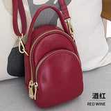 Brand Genuine Leather Women's For Casual Trend Small Messenger Bags Cowhide shopping Handbags Lady Shoulder bag 277-L