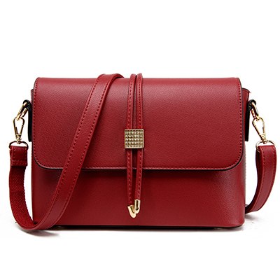 Brand Fashion Crossbody Bags Women Leather Handbags Buckle Shoulder Bags Ladies High Quality Small Double Bel Sac 2018