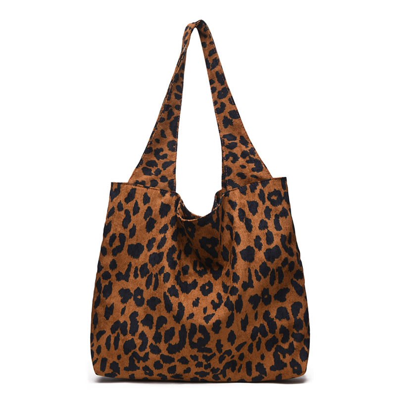 Fashion Special Faux Suede Zipper Ladies Bag Tote Women Handbags Shoulder Bags Leopard New Casual High Large Capacity