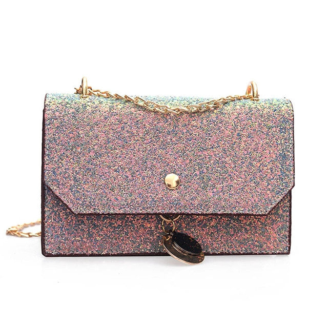 Women Handbags Party Evening Female Glitter Messenger Bag Luxury Shiny Envelope Clutch Bag For Women 2018