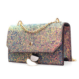Women Handbags Party Evening Female Glitter Messenger Bag Luxury Shiny Envelope Clutch Bag For Women 2018