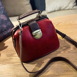 2017 Summer Women Messenger Bags Ladies PU Leather Vintage Small Doctor Bags High Quality Shoulder Bag Shopping Totes