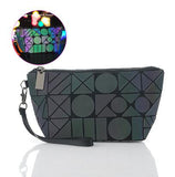 Maelove Luminous Bag Women Geometric Bag Makeup handbag Designer Folding Travel Make Up Bag small purse