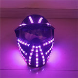 Magicool Laser RGB Halloween Led Mask Colors Glowing Facemask Party Colplay Light Up Purge Gloves Hat Masquerade Show Props