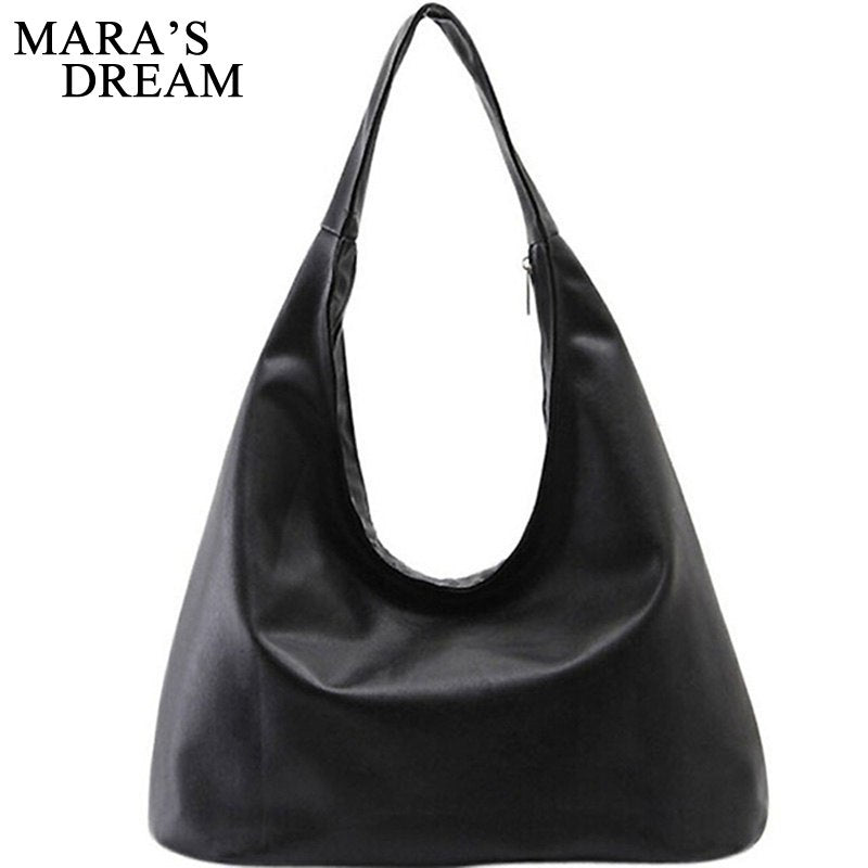 2018 Women Handbag Women Tote Brands Purse Black Solid Color Zipper Women's Pouch B Feminina Shoulder Bag