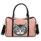 Cartoon Cats Printed Female Shopping Tote Bag Big Canvas Handbag Women's One Shoulder Crossbody Bag Portable sac