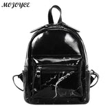 Marble Pattern Backpack Women Small Backpack PU Leather Scho Bags for Teenage Girls Travel Shoulder Bag mochilas mujer 2018