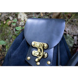 Medieval Cosplay Costume Men Renaissance Pouch Bag Waist Ring Belt Viking Pirate Bandage Bag PU Leather Retro Pockets Coin Purse