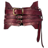 Medieval Wide Leather Armor Belt Steampunk Waist Costume Accessory Women Men Viking Knight Antique Waistband For Larp Cosplay