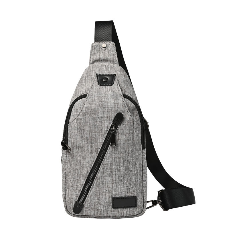 Men Canvas Che Bag Stitching Messenger Shoulder Cross Body Bags Travel Trend Sling Day Pack Che Back Pack