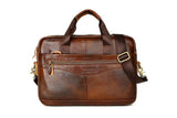 Men Leather Briefcase Laptop Bag Male Genuine Leather Bag Men Briefcase Handbags Multifunction Men's Travel Shoulder Bag