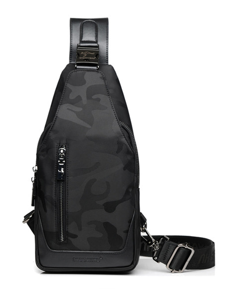 Men's Fashion Nylon Oxford Che Pack Casual Spor Shoulder Bag Cross-body Bag Waterproof