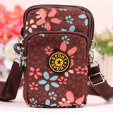Men women Canvas Handbag Mini single shoulder bag Crossbody Messenger bag phone bag Female children coin purse