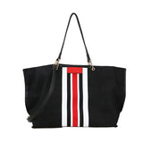 Women Shoulder bags Big Capacity Stripe Patchwork Crossbody Handbag For Female Luxury Handbags Women Bags Designer Sac