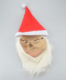 Merry Christmas Santa Claus Latex Mask Outdoor Ornamen Cute Santa Claus Costume Masquerade Wig Beard Dress up Xmas Party