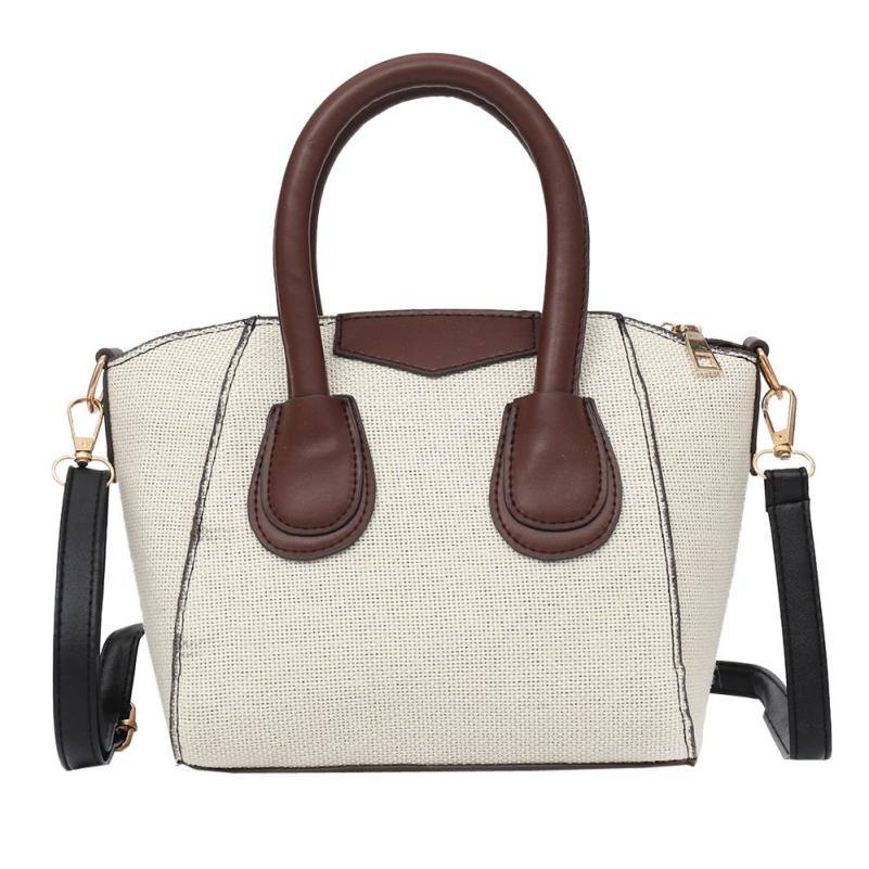 Messenger Bags Women Vintage Womens Handbags 2018 Linen Zipper Pure Color Crossbody Bags Shoulder Bag Hand Bag b feminina A8