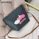Messenger Fashion Synthetic Leather Prin Shoulder Bags Small Zipper Women Bags