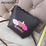 Messenger Fashion Synthetic Leather Prin Shoulder Bags Small Zipper Women Bags