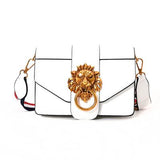 Metal Lion Michael Small Square Pack Rive Shoulder Bag Oblique Cross Package Clutch Women Designer totes Bolsos Mujer