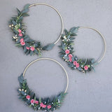 Metal Ring Iron Circle Round DIY Hoop For Flower wreath garland Home Birthday Party Wedding Decoration Baby Shower Catcher Dream