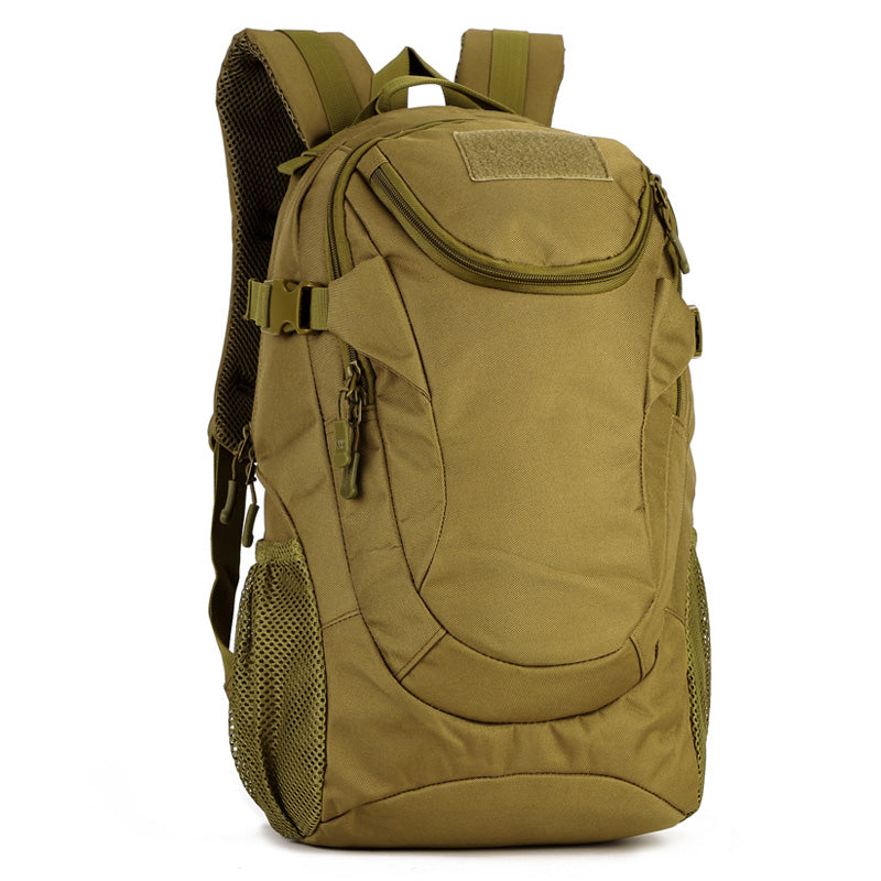 Military Nylon Men Rucksack 25L Laptop Knapsack Schoolbag Daypack Travel Water Bottle/Kettle Bag Mountaineering Backpack