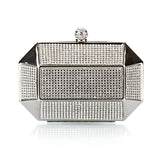 Mini Diamonds Flap Handbags Coin Purse with Cell Phone Pocke for Party