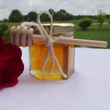 Mini Honey Glass Jar With Metal Covers Beautiful Honey Jar for Wedding Party Gifts Personalized Honey Dipper