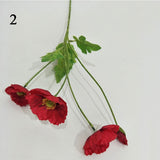 Mini Poppies Artificial Flower Simulation Silk Fake Flower Home Party Wedding Decoration Photography Decorative Flowers Prop New