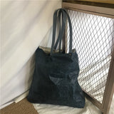 women bag kraf paper waterproof shoulder bag vintage lager capacity casual totes female solid shopping day handbag