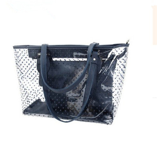 Do Design Casual Shoulder Bag For Women PVC Material Handbag With Zipper For Female Solid Color Shoulder Bag Lady