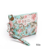 Female Makeup Bags Vintage Floral Cosmetics Pouches For Travel Ladies Pouch Women Portable Zipper Cosmetic Bag