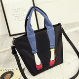 New Personality Women Handbags Fashion Female Shoulder Shopping Bag High Capacity Ladies Tote Bags Candy Color