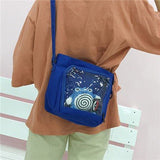 Oxford Material Shoulder Bag For Women Transparen Candy Color Messenger Bag For Female Swee Style Crossbody Bag