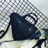Solid Color Handbag Fashion PU Leather Messenger Bag High Quality Korean Style Crossbody Bag For Female