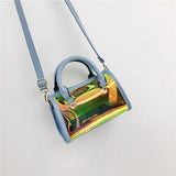 Transparen Laser Shoulder Bag For Women PVC Material Messenger Bag High Quality Fashion Crossbody Bag Female