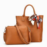 Trendy Colorful Ribbons Shoulder Bags 2 Bag Se Female Handbags Tote Bag High Quality Ladies Composite Bags