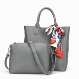 Trendy Colorful Ribbons Shoulder Bags 2 Bag Se Female Handbags Tote Bag High Quality Ladies Composite Bags
