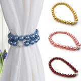 Modern Simple Curtain Bandage Korean Style ABS Pearl Tiebacks for Curtains with Magnet Curtain Decorative Accessories