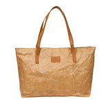 kraftpaper Totes Vintage Pure Color Water Repellen Travel Shoulder Bag Handbag Female Designer Shopper Bags 23.August.12