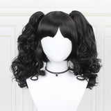 Morematch Enoshima Junko Cosplay Wig Pink Long Wavy and Horsetail Clip Heat-resistant Cosplay Wig Headdress