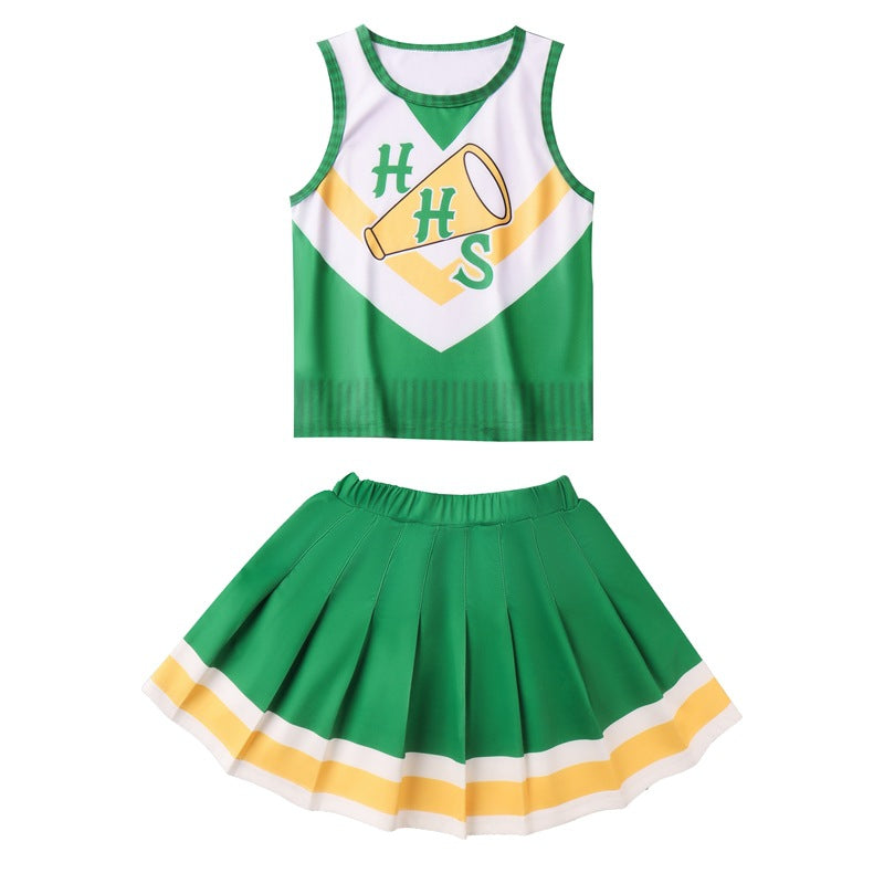 Movie Season 4 Chrissy Cosplay Hawkins High School Cheerleader Uniform Adult Kids Halloween Party Skirt Suit