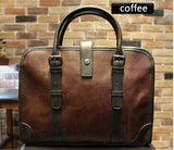 NEW 2018 Men Leather Sof Handbag Business Briefcase Men's Top Handle Fashion Daily Carry Tote Shoulder Man Briefcase Bag