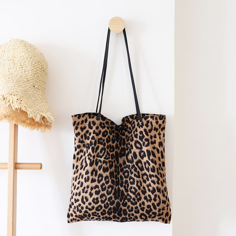 NEW Women Bag Vintage One Shoulder Bags Woman Handbags Fashion 2018 Casual Woman Handbags Leopard Casual Tote Shopping Bag