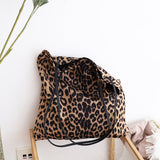 NEW Women Bag Woman Handbags Leopard Casual Tote Shopping Bag Vintage One Shoulder Bags Woman Handbags Fashion 2018 Casual