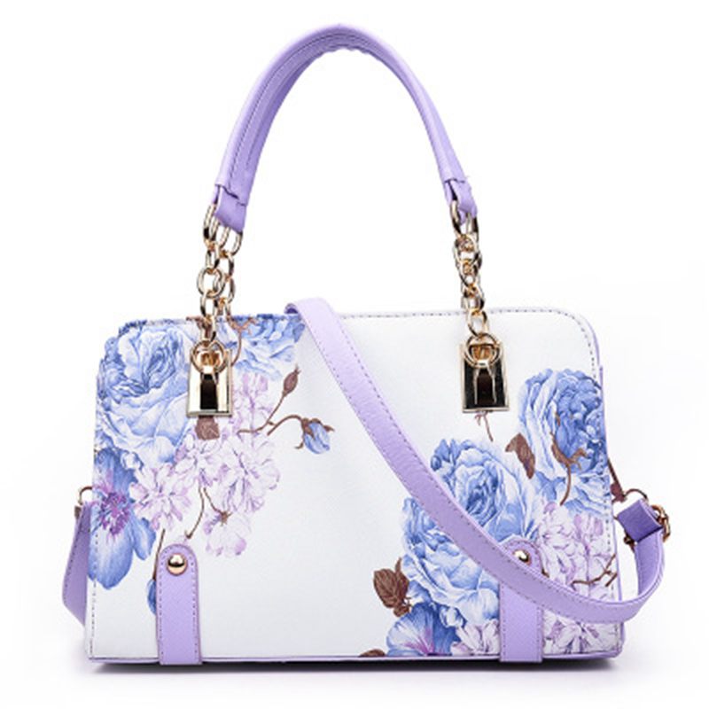 Printed Bags For Women 2018 Designer Bags Famous Brand Women Shopper Bag Shell Elegan Floral Shoulder Luxury Handbags