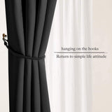 NICETOWN 1pc Curtains Buckles Tie Rope Solid Color Tieback Holder Clips Rope Home Decor Curtain Decorative Accessories