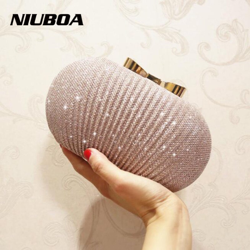 Women Party Bags Gold Clutch Purse Evening Bags With Chain Walle Wedding Shiny Handbags Party Bride Dinner Shoulder Bag