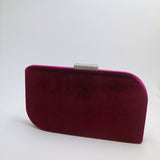 New Leaf Shape Hard Clutch Velve Evening Bags and Clutch Bags for Party Prom Evening Green/Purple/Navy blue/Red