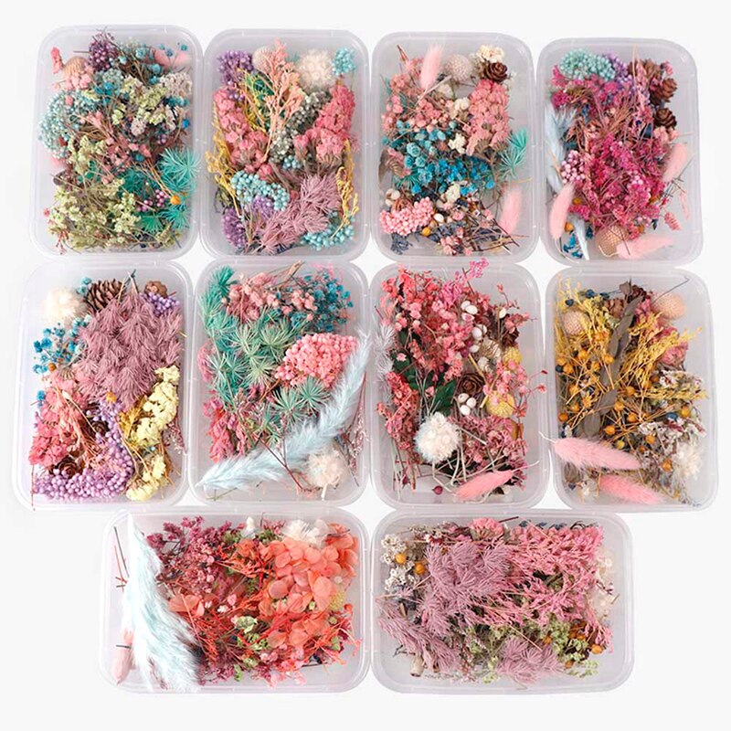 1 Box Dried Flower Dry Plants For Aromatherapy Candle Epoxy Resin Pendant Necklace Jewelry Making Craft DIY Accessories